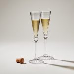 Hazdev Flute Hartland Globe Stem Wedding Toast Handblown Pair - Image 2