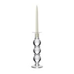 Hazdev Candlestick Hartland Stacked Sphere Handblown Glass Holder