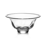 Hazdev Bowl Shelburne Folded Glass Light Refracting Centerpiece Design - Image 5