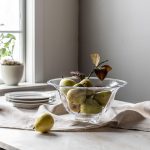 Hazdev Bowl Shelburne Folded Glass Light Refracting Centerpiece Design - Image 3