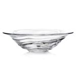 Hazdev Bowl Rippled Glass Lake Inspired Dessert Serving Dish - Image 2