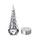 Hazdev Tree Five Sided Evergreen Faceted Textural Glass Sculpture - Image 14