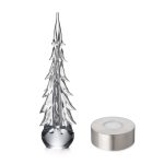 Hazdev Tree Five Sided Evergreen Faceted Textural Glass Sculpture - Image 16