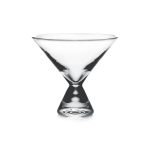 Hazdev Martini Glass Stemless Rounded Bowl Minimalist Cocktail Vessel
