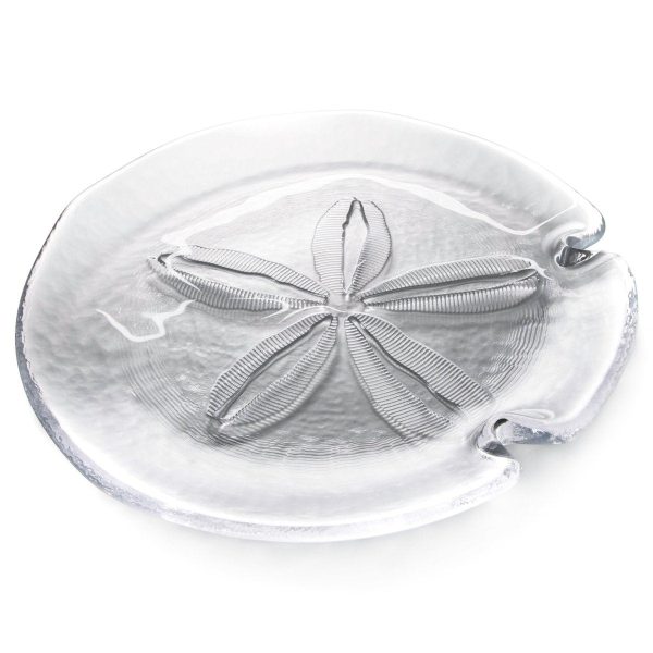 Hazdev Platter Sand Dollar Handcrafted Coastal Serving Presentation
