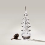 Hazdev Tree Five Sided Evergreen Faceted Textural Glass Sculpture - Image 5