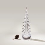Hazdev Tree Five Sided Evergreen Faceted Textural Glass Sculpture - Image 6