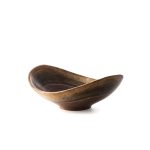 Hazdev Bowl Live Edge Walnut Cherry Artisan Cut Natural Grain - Image 2