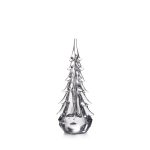 Hazdev Tree Five Sided Evergreen Faceted Textural Glass Sculpture - Image 11