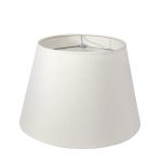 Hazdev Lampshade Pembroke Linen Barrel Empire Hybrid Silhouette