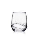 Hazdev Bowl Waterbury Double Gathered Layered Ripple Glass