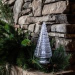 Hazdev Tree Echo Lake Evergreen Wrapped Strand Conical Glass Form - Image 7