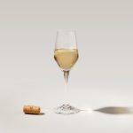 Hazdev White Wine Glass Vintner Pulled Stem Ripple Bowl Design - Image 2
