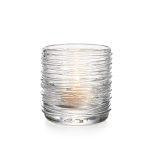 Hazdev Tealight Holder Echo Lake Wrapped Glass Cluster Display
