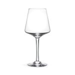 Hazdev Red Wine Glass Vintner Broad Bowl Ripple Textured Sommelier Style