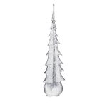 Hazdev Tree Silver Leaf Evergreen Infused Metallic Holiday Accent - Image 14