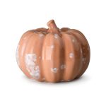 Hazdev Pumpkin Sculpture Crystalline Glaze Celestial Harvest Accent - Image 11
