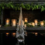 Hazdev Tree Snow Laden Spruce Five Sided Winter Forest Sculpture - Image 7