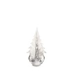 Hazdev Tree Snowdrift Evergreen Ribbon Textured Winter Inspired Glass - Image 8