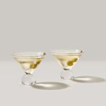 Hazdev Martini Glass Bauhaus Conical Bowl Geometric Stemless Design - Image 2