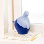 Hazdev Dove Sculpture Pottery Peace Inspired Blue Hue Gift - Image 5