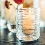 Hazdev Candle Holder Echo Lake Cylindrical Wrapped Glass Nature Inspired - Image 4