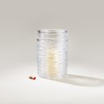 Hazdev Candle Holder Echo Lake Cylindrical Wrapped Glass Texture - Image 6