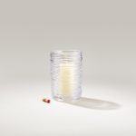 Hazdev Candle Holder Echo Lake Cylindrical Wrapped Glass Texture - Image 5