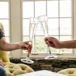 Hazdev Flute Hartland Globe Stem Wedding Toast Handblown Pair - Image 3