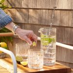 Hazdev Drinkware Set Montpelier Pitcher Fluted Glass Cocktail Bundle - Image 5