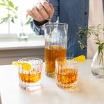 Hazdev Drinkware Set Montpelier Pitcher Fluted Glass Cocktail Bundle - Image 3