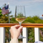 Hazdev White Wine Glass Vintner Pulled Stem Ripple Bowl Design - Image 3