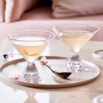 Hazdev Martini Glass Stemless Rounded Bowl Minimalist Cocktail Vessel - Image 3