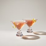 Hazdev Martini Glass Stemless Rounded Bowl Minimalist Cocktail Vessel - Image 2