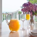 Woodstock Pourer Curved Handle Full Bodied Handblown Glass Vessel - Image 2