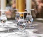 Hazdev Candlestick Hartland Stacked Sphere Handblown Glass Holder - Image 6