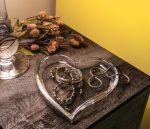 Hazdev Tray Heart Shape Clear Glass Sentimental Gift Dish - Image 3