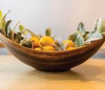 Hazdev Bowl Live Edge Walnut Cherry Artisan Cut Natural Grain - Image 5