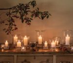 Hazdev Tealight Silver Lake Birch Reflection Calm Light Holder - Image 5