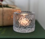 Hazdev Tealight Silver Lake Birch Reflection Calm Light Holder - Image 3