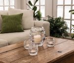 Hazdev Hurricane Waterbury Double Gathered Ripple Layered Glass - Image 3