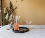 Hazdev Martini Glass Woodbury Squared Bowl Chill Textured Cocktailware - Image 4