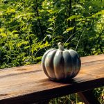 Hazdev Pumpkin Sculpture Crystalline Glaze Celestial Harvest Accent - Image 7