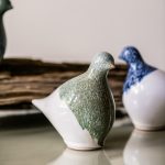 Hazdev Dove Sculpture Pottery Peace Inspired Blue Hue Gift - Image 7