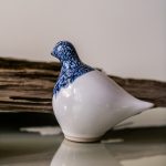 Hazdev Dove Sculpture Pottery Peace Inspired Blue Hue Gift - Image 8