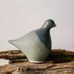 Hazdev Dove Sculpture Pottery Peace Inspired Blue Hue Gift - Image 9