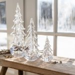 Hazdev Tree Five Sided Evergreen Faceted Textural Glass Sculpture - Image 9