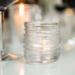 Hazdev Tealight Holder Echo Lake Wrapped Glass Cluster Display - Image 6