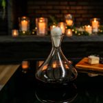 Hazdev Decanter Vintner Marble Stopper Sculptural Glass Pour Vessel - Image 2