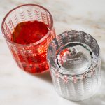 Hazdev Lowball Glass Via Carota Chevron Pattern Cocktailware - Image 4